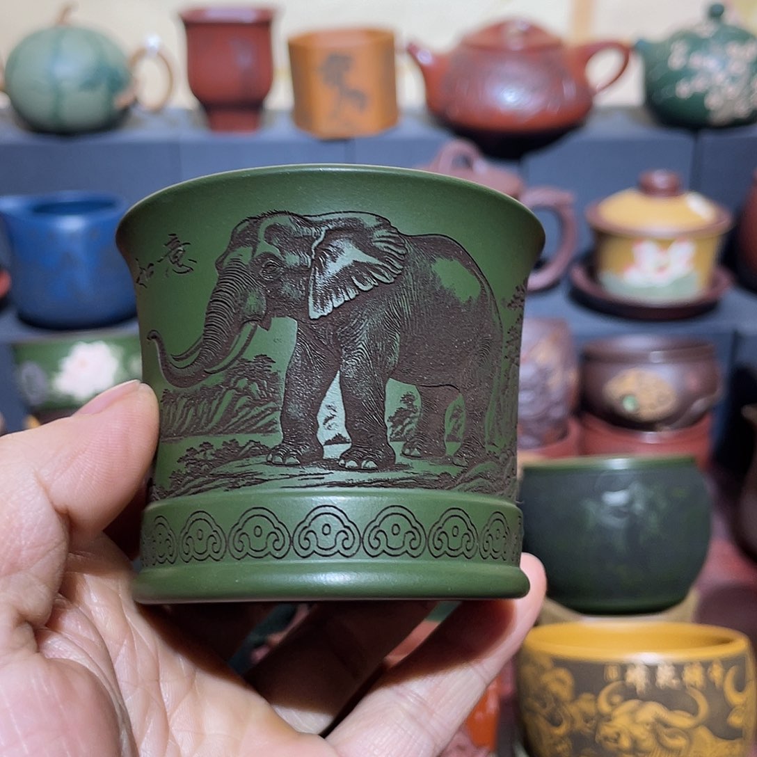 原矿紫砂手工主人杯