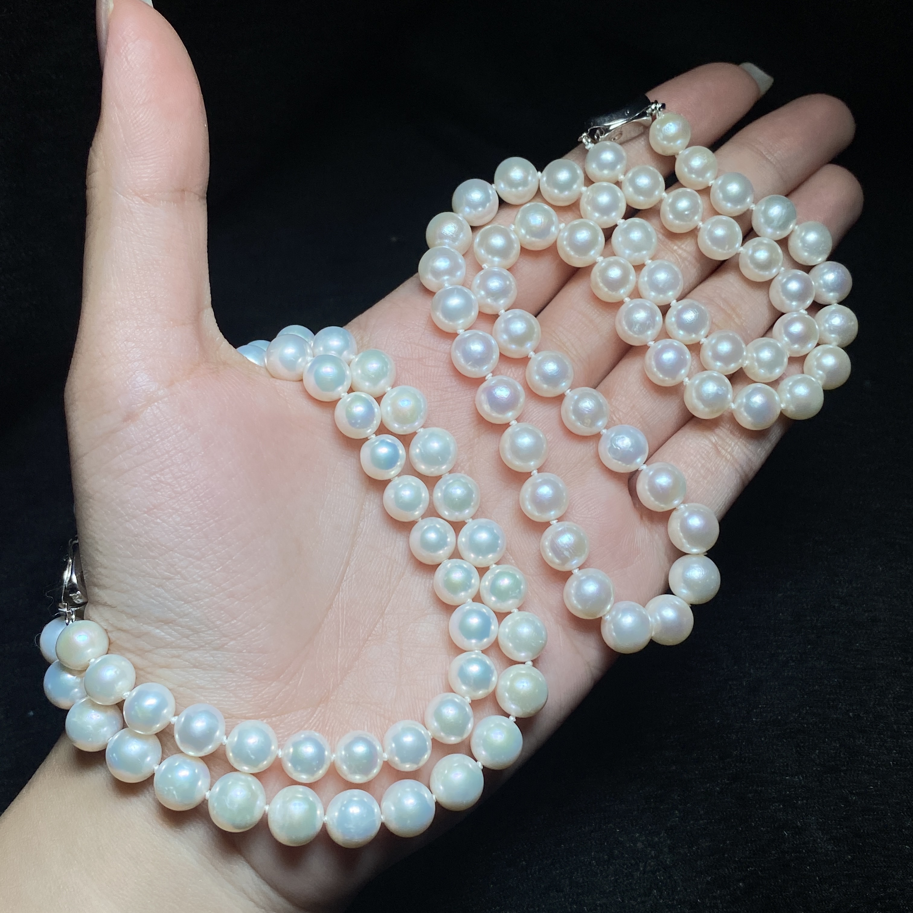 【小北好物】淡水珍珠项链尺寸约7-8mm【多样性发一件】QJ19X84