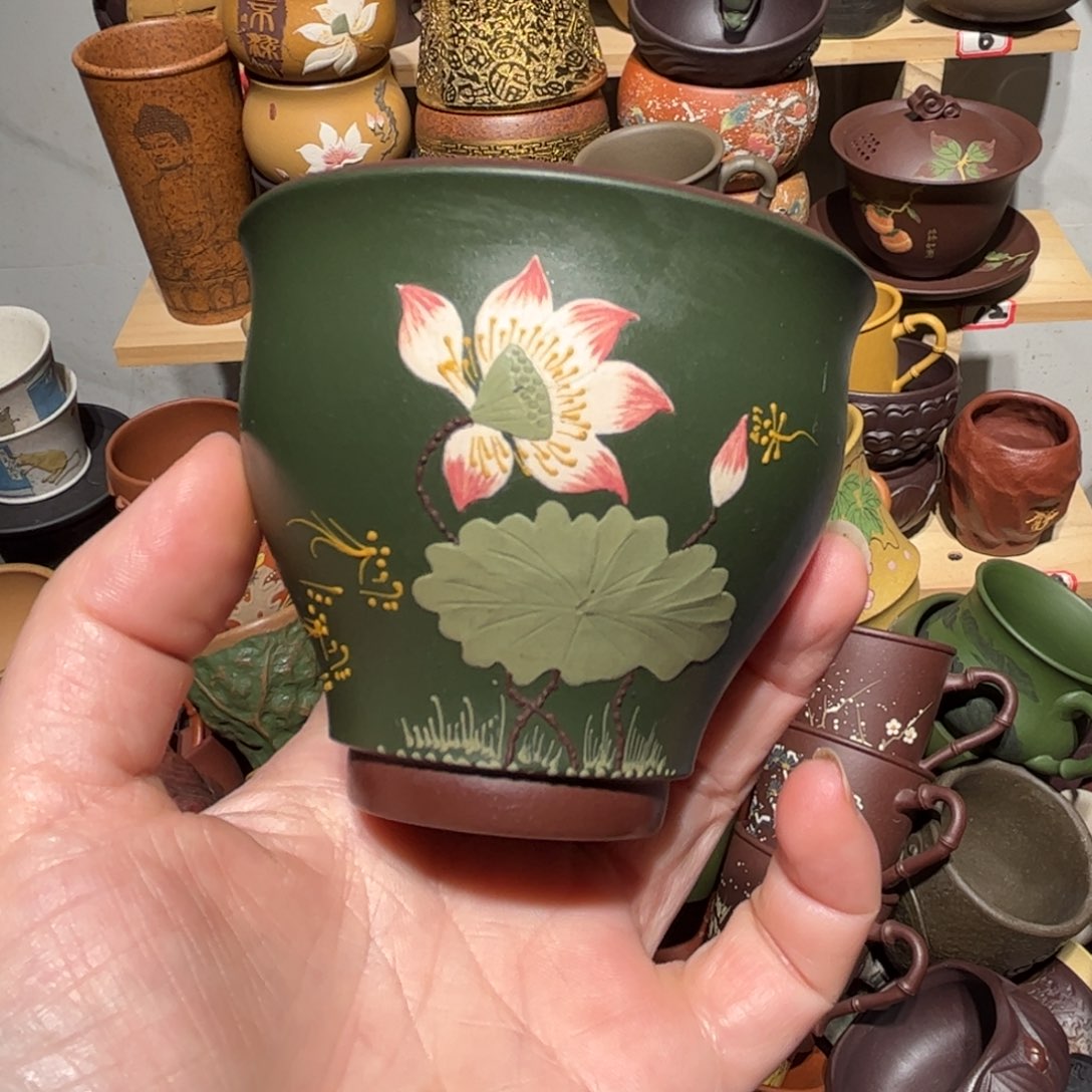 紫砂茶杯宜兴紫砂主人杯