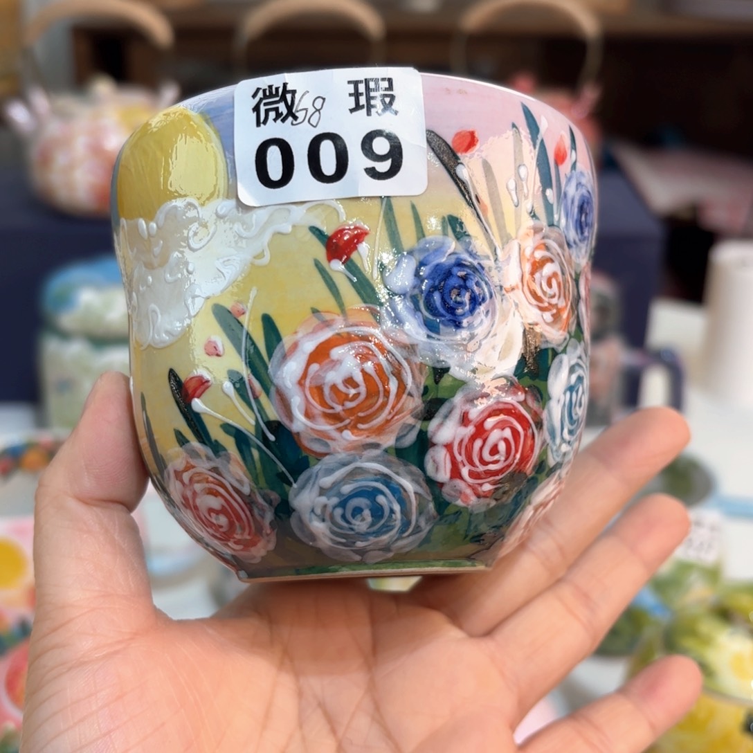 景德镇手绘高温釉下彩陶瓷茶具
