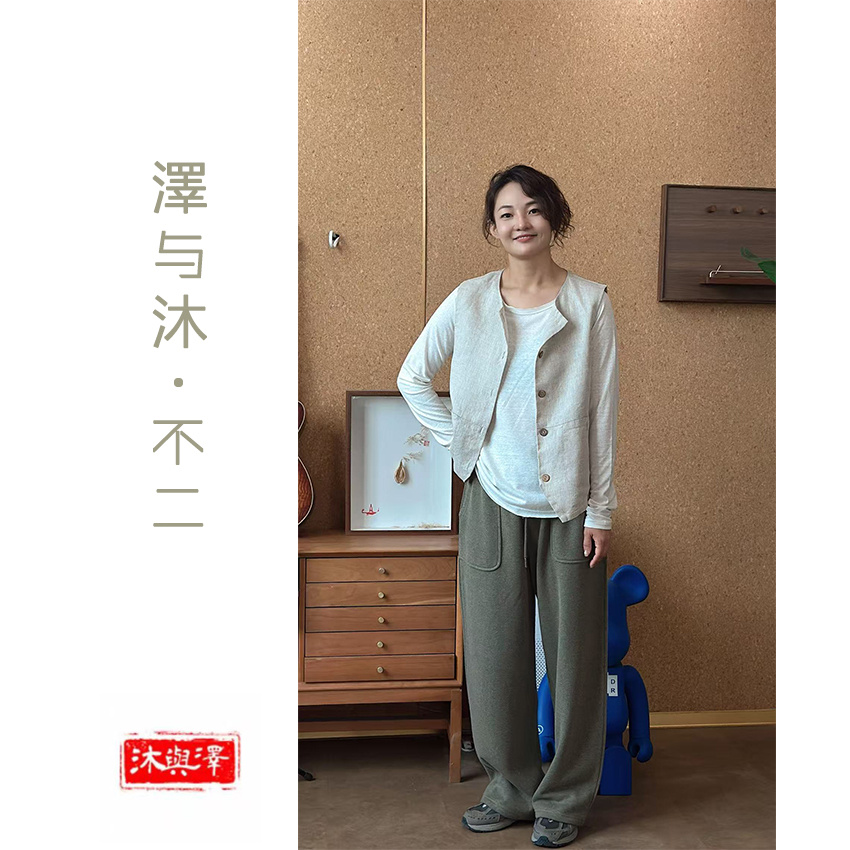 【见证奇迹】汉麻雨露麻秋款马甲上衣女款