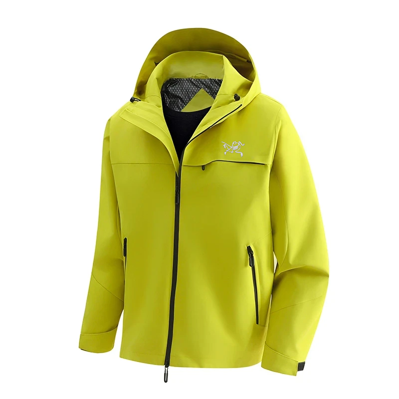 [奥莱撤柜】男女同款可拆卸羽绒内胆情侣防风防水三合一纯色冲锋衣