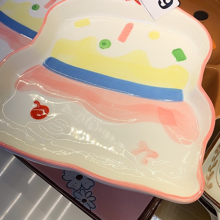 瓷好看的盘子嘎嘎好看