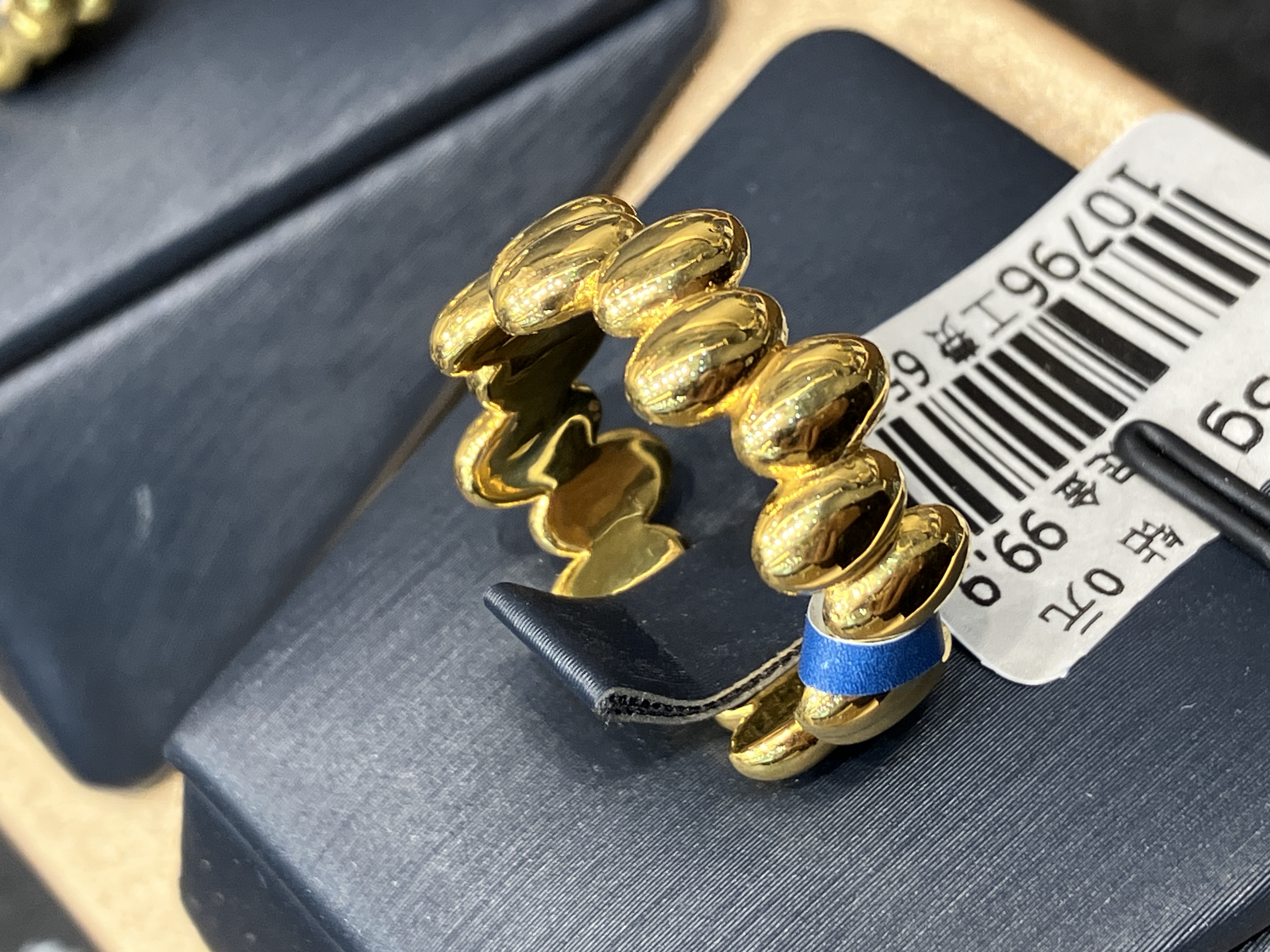 放心黄金店 足金999戒指1.73克（货号65）（1号货）圈口17