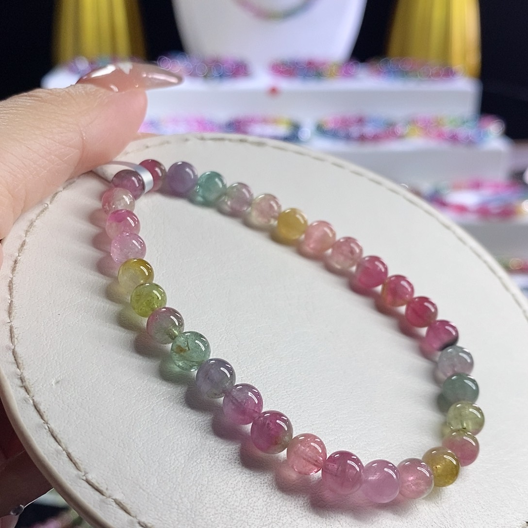 未镶嵌手链碧玺西瓜