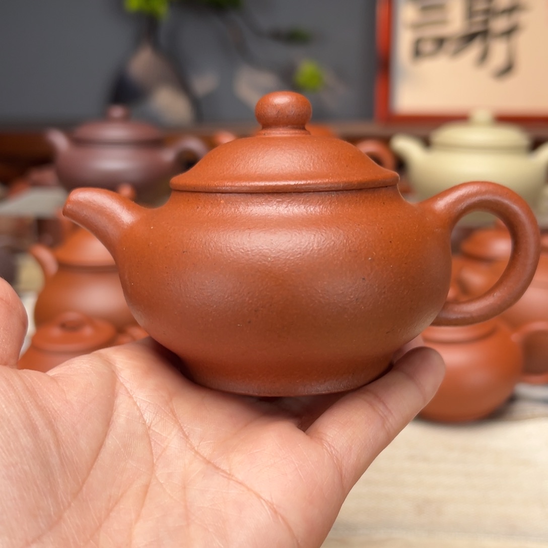 紫砂茶壶宝山红泥150