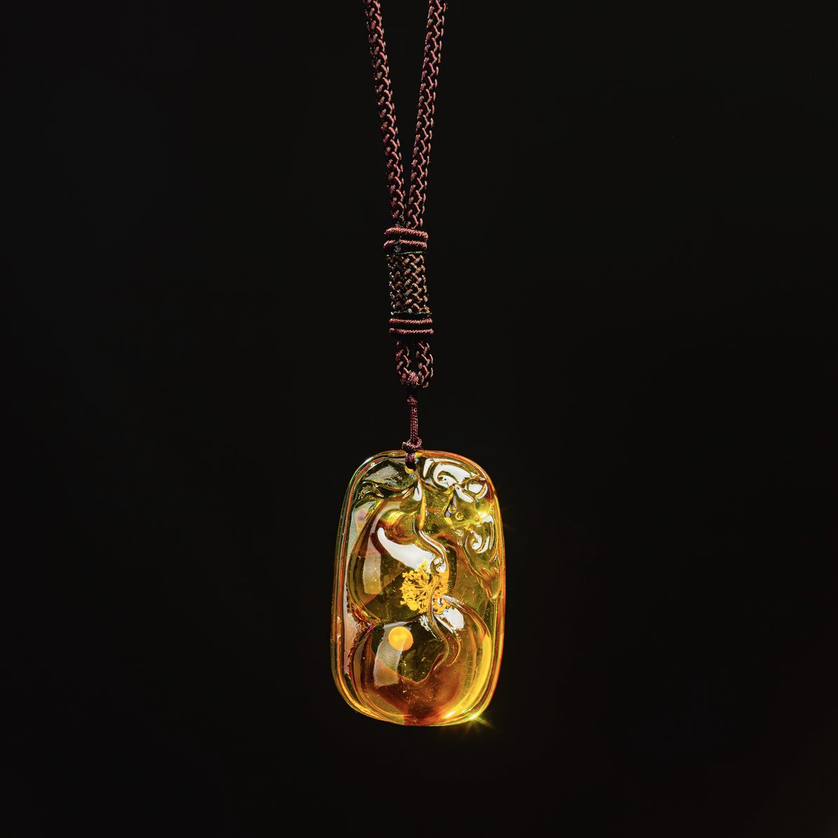 ｛小军高端甄选｝cc2精美时尚黄色葫芦吊坠