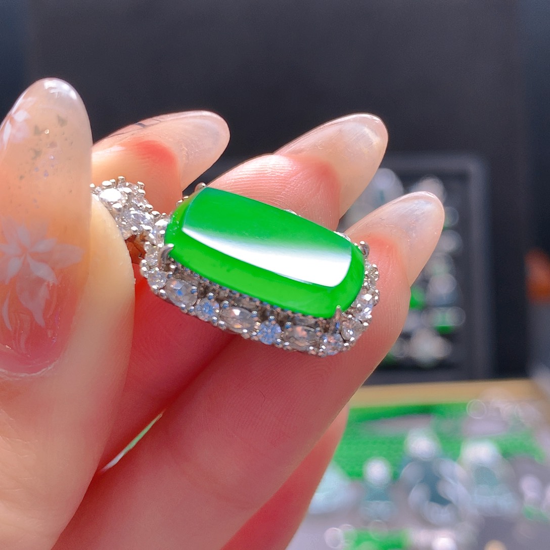 未镶嵌戒指翡翠天然翡翠