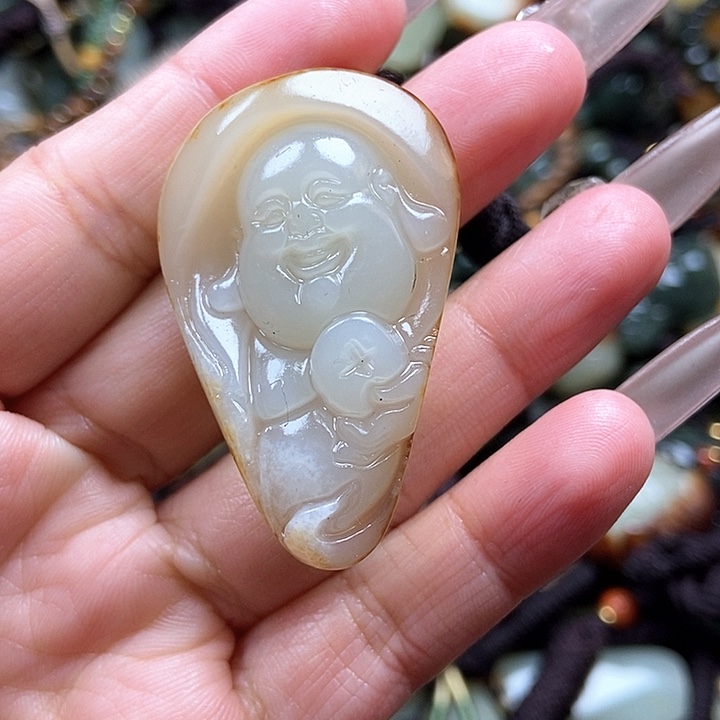 和田玉颈饰未镶嵌