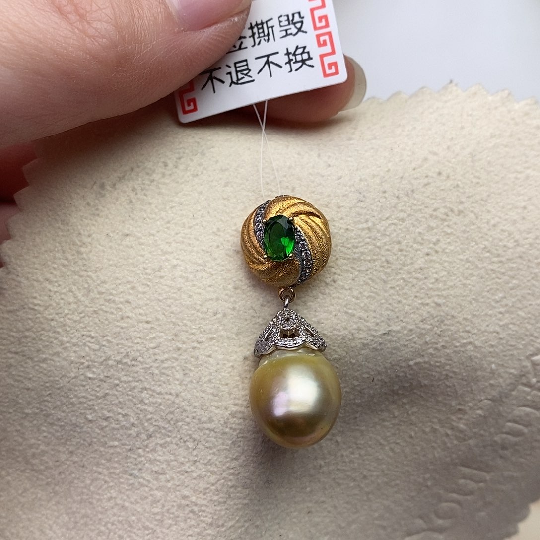 海水珍珠颈饰银S925镶嵌
