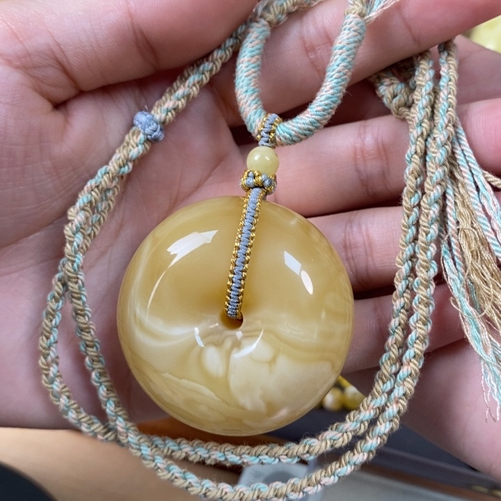 未镶嵌琥珀裸石平安扣