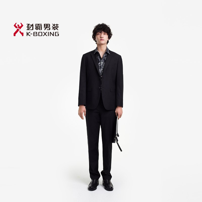 【微弹抗皱】劲霸男装春季男士时尚商务西装舒适套西服┃BSFE1911