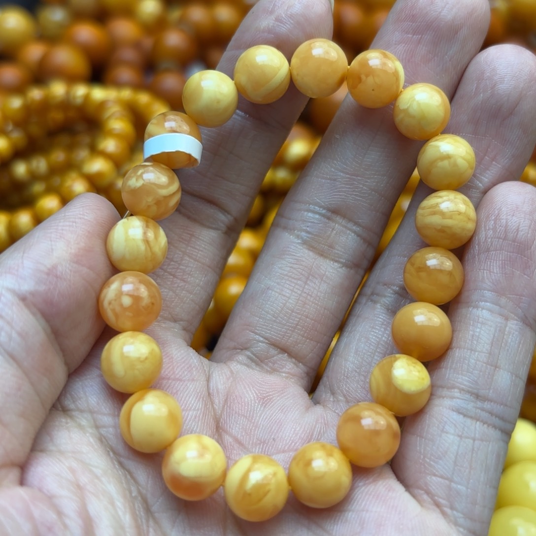 琥珀手链未镶嵌蜜蜡