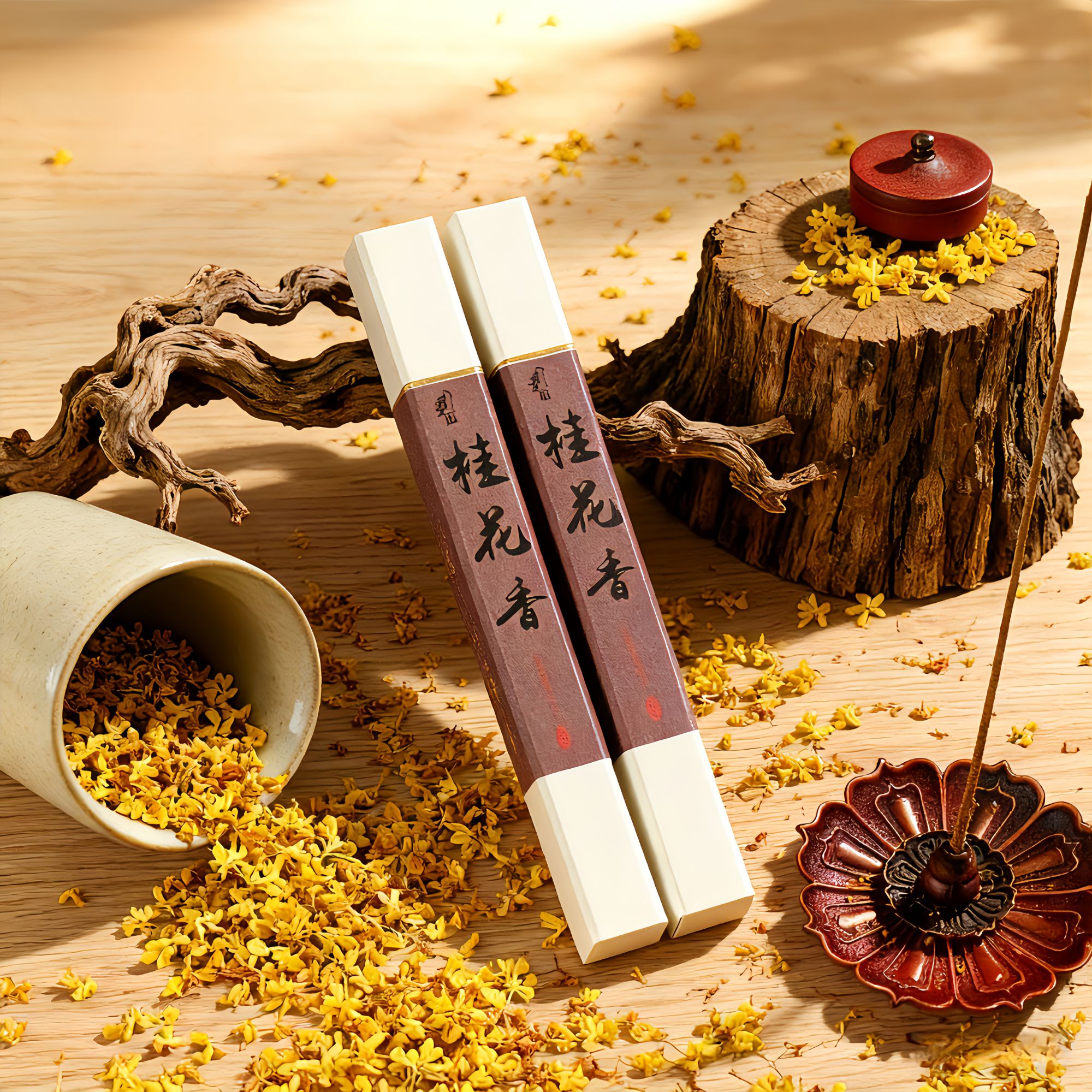 【香遇记】桂花香线香天然香薰持久家用室内伴睡好眠安神香卧香熏香