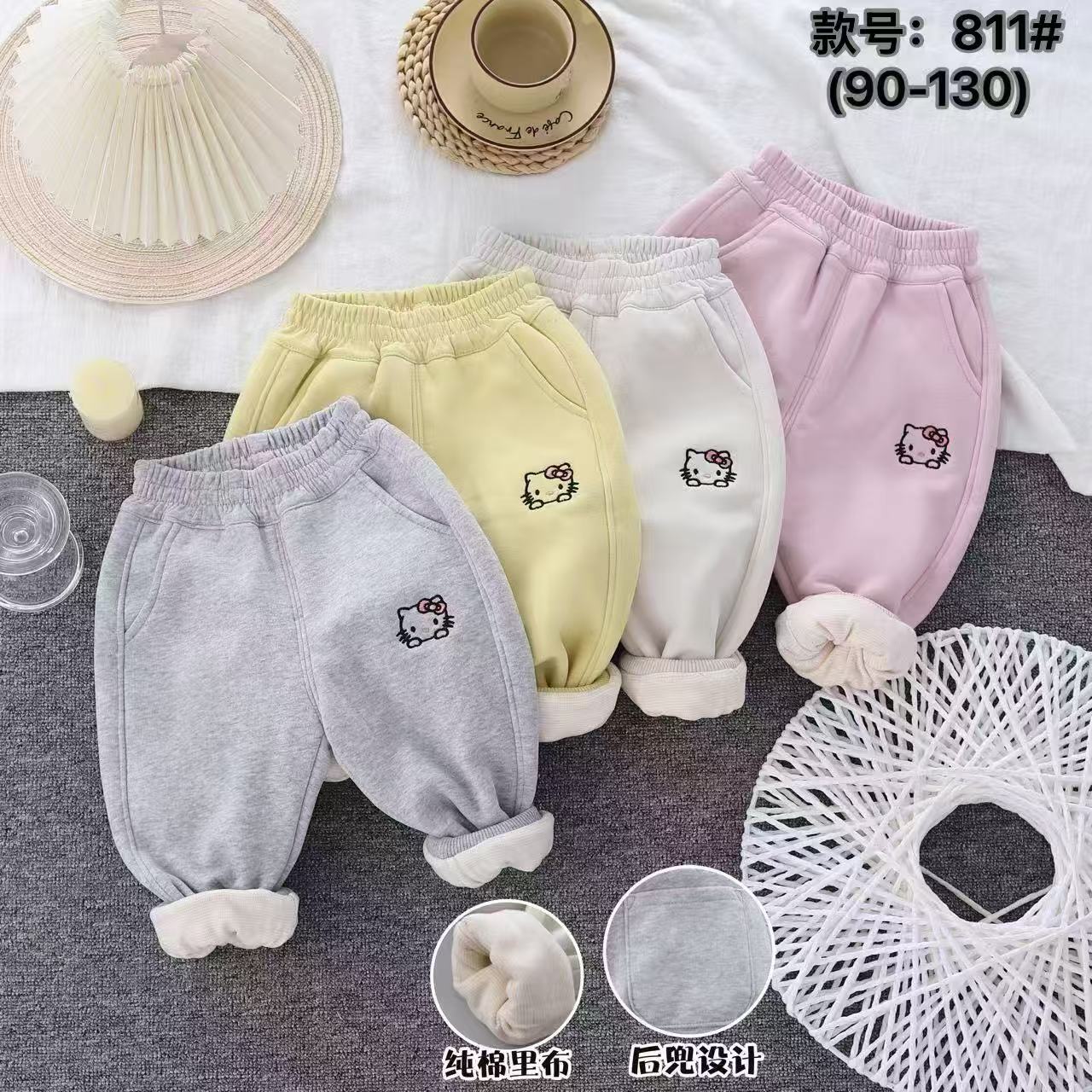 永超-【凯蒂猫811】羊毛蚕丝卫裤90-130