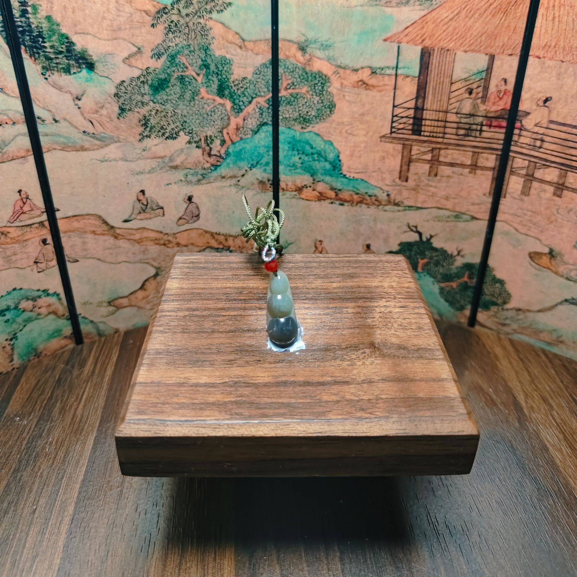 W和田玉福豆吊坠0775