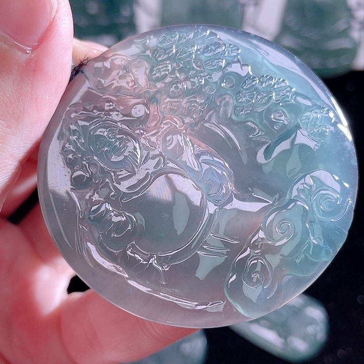 翡翠未镶嵌颈饰999999999