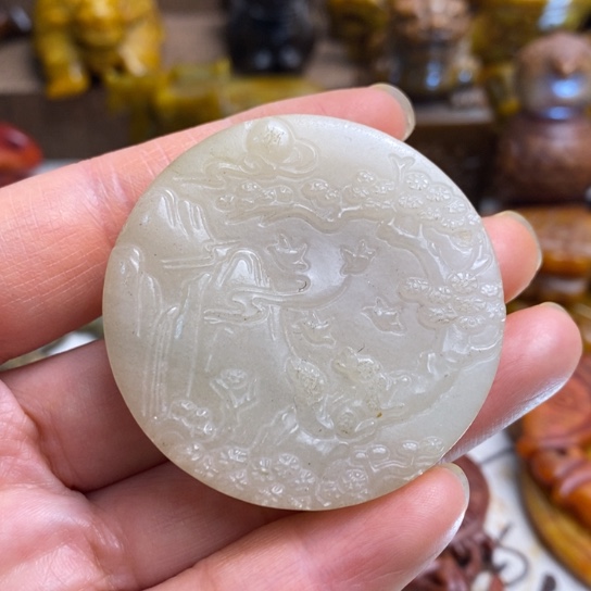 蛇纹石玉未镶嵌颈饰94