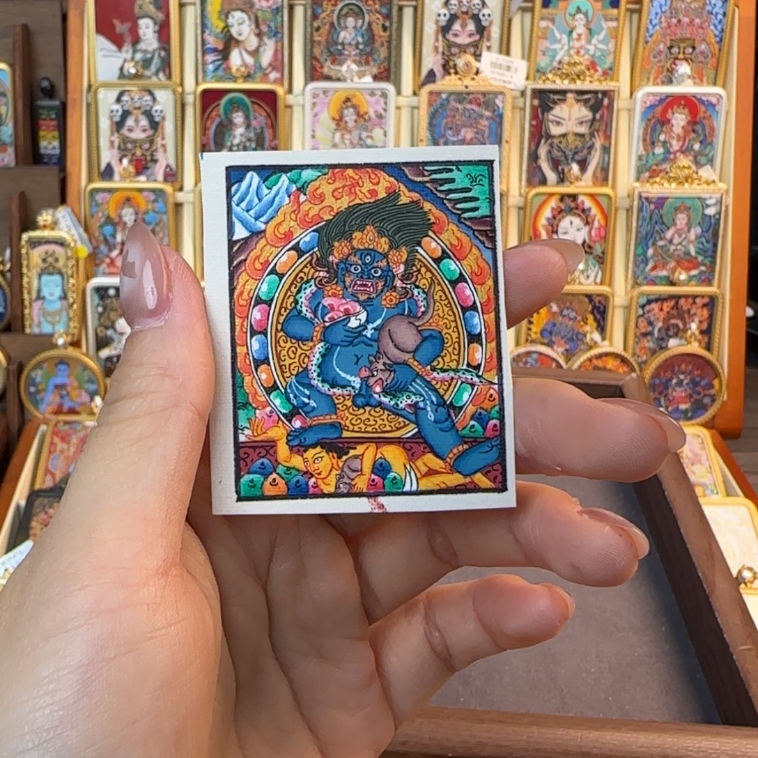 江***.吊坠古祥手绘唐卡