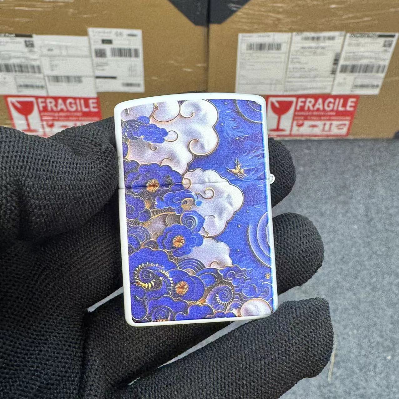 祥云蓝煤油打火机（需要购买煤油）