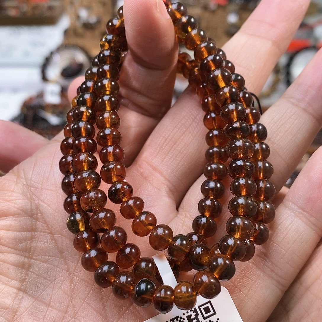 琥珀未镶嵌手链6血