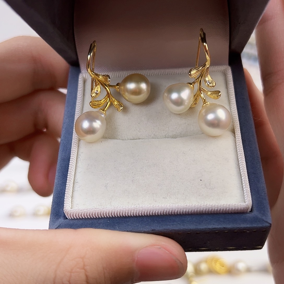 海水珍珠耳饰未镶嵌