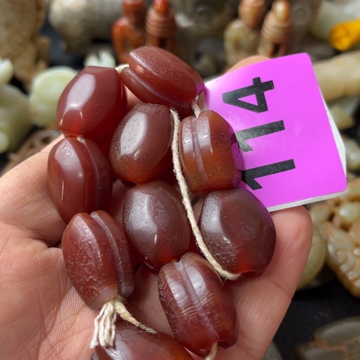 玛瑙/玉髓颈饰合金