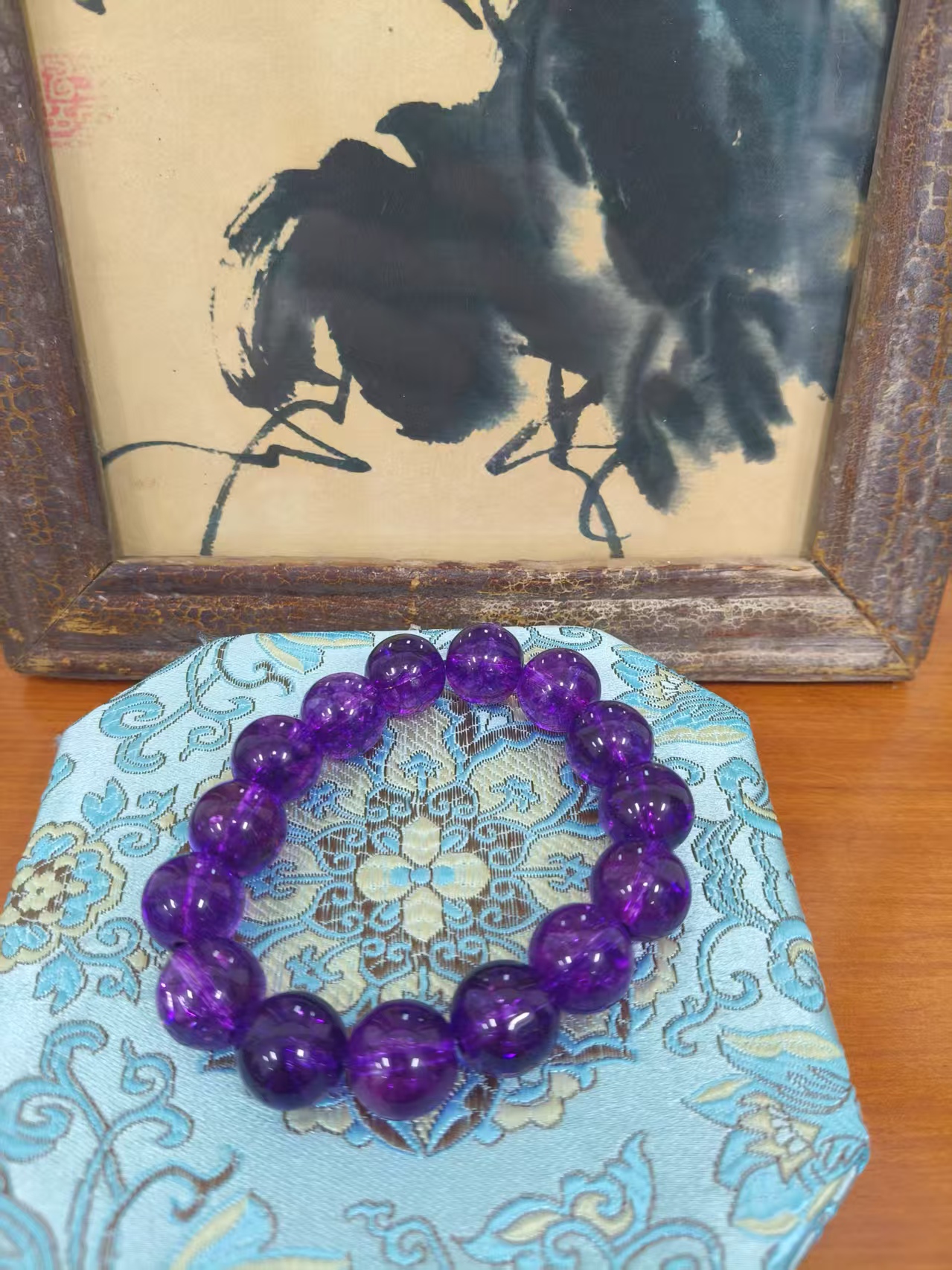 贰国风复古紫手串