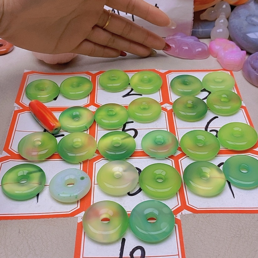 【闪购商品】未镶嵌玛瑙/玉髓珠宝半成品6***3