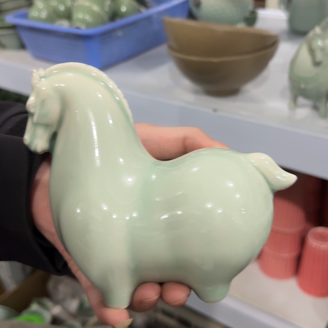 龙泉云间青瓷小米茶器