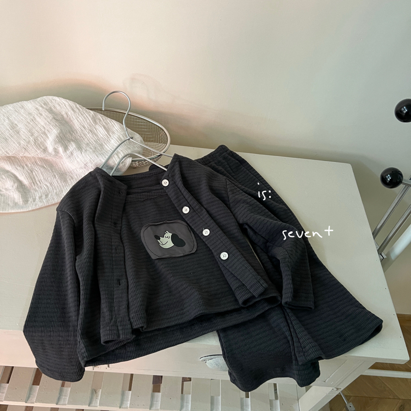 2025韩国春装春款女童韩版套装三件套女童开衫+吊带+裤子