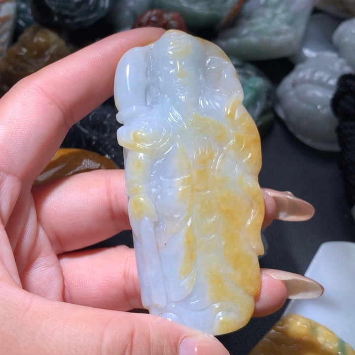 翡翠未镶嵌颈饰保真天然A货翡翠