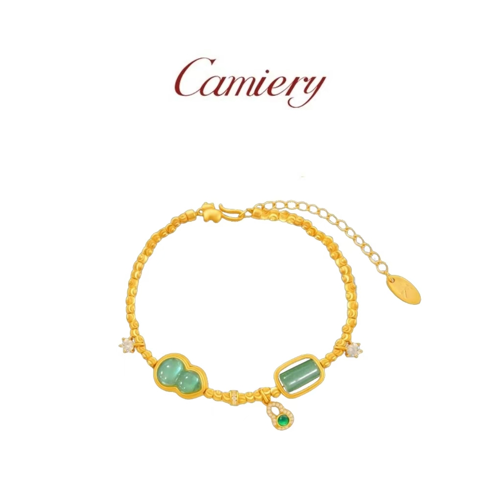  CAMIERY/卡美瑞 新中式时尚轻奢招财猫葫芦手链