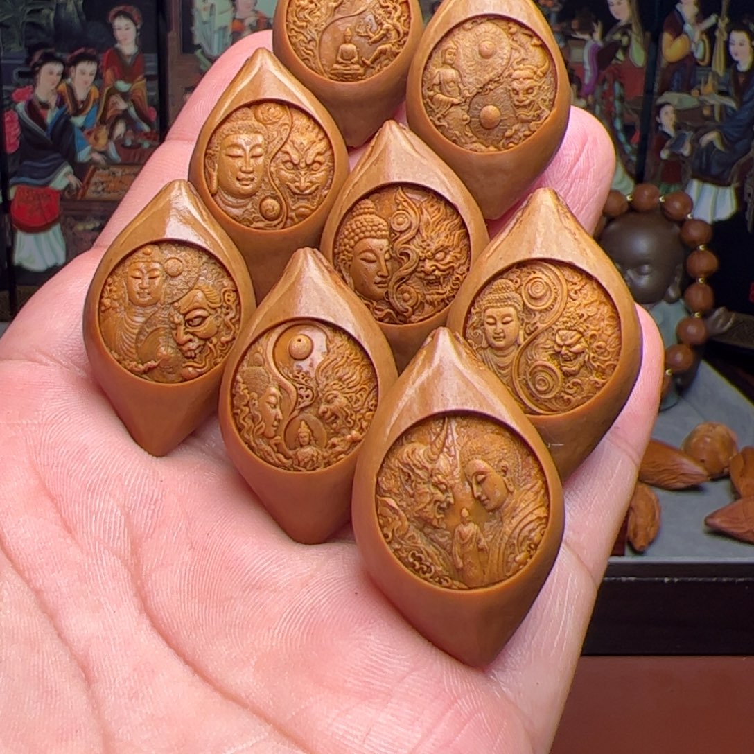 橄榄核吊坠给客户