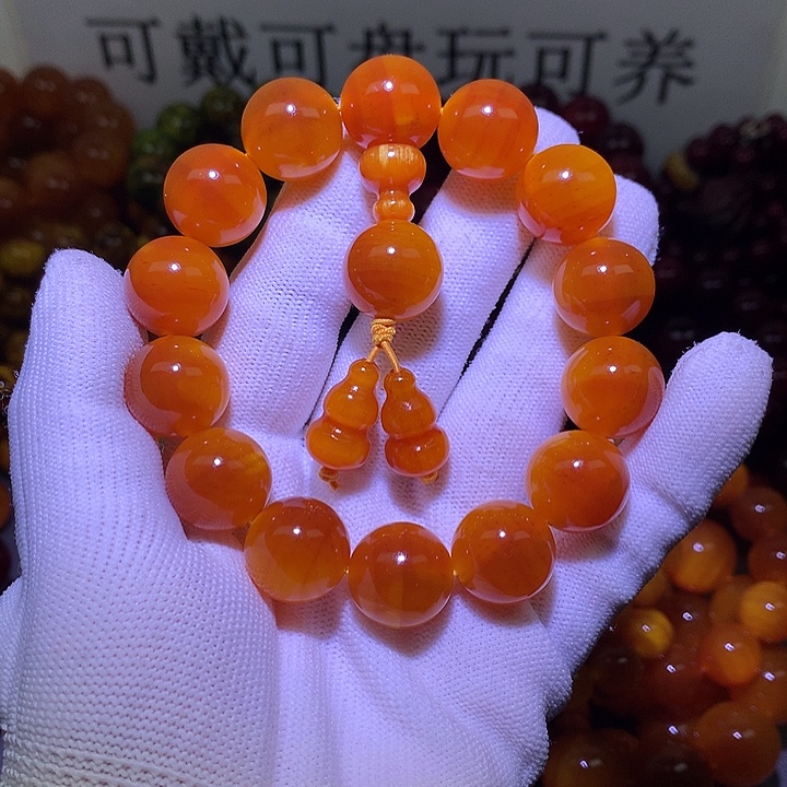 松木（琥珀木）手串/手链1.6 包浆高货