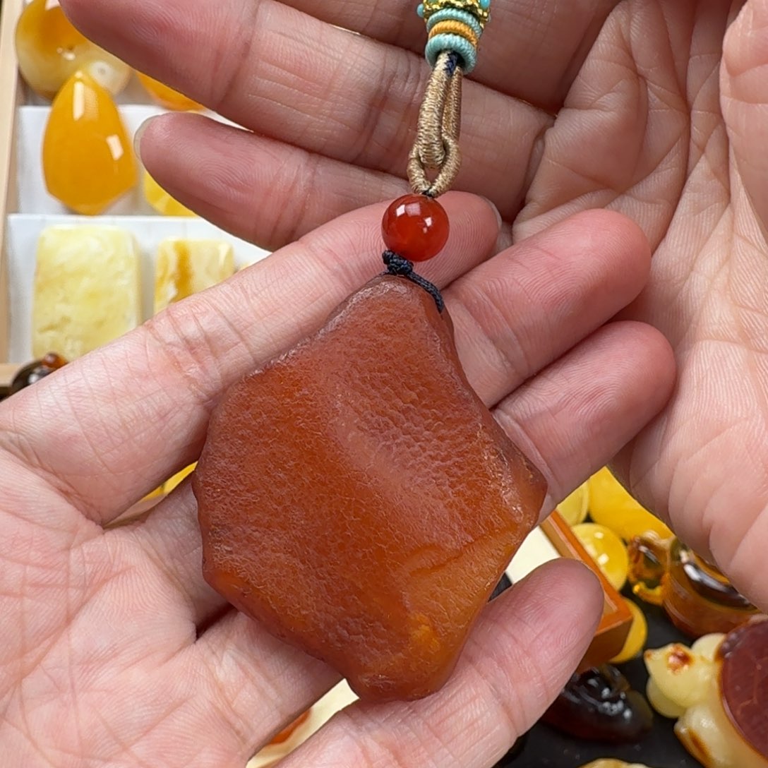 蜜蜡颈饰未镶嵌蜜蜡