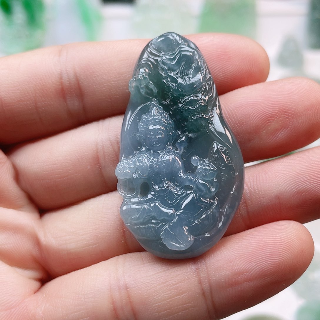 翡翠颈饰未镶嵌御龙大势至