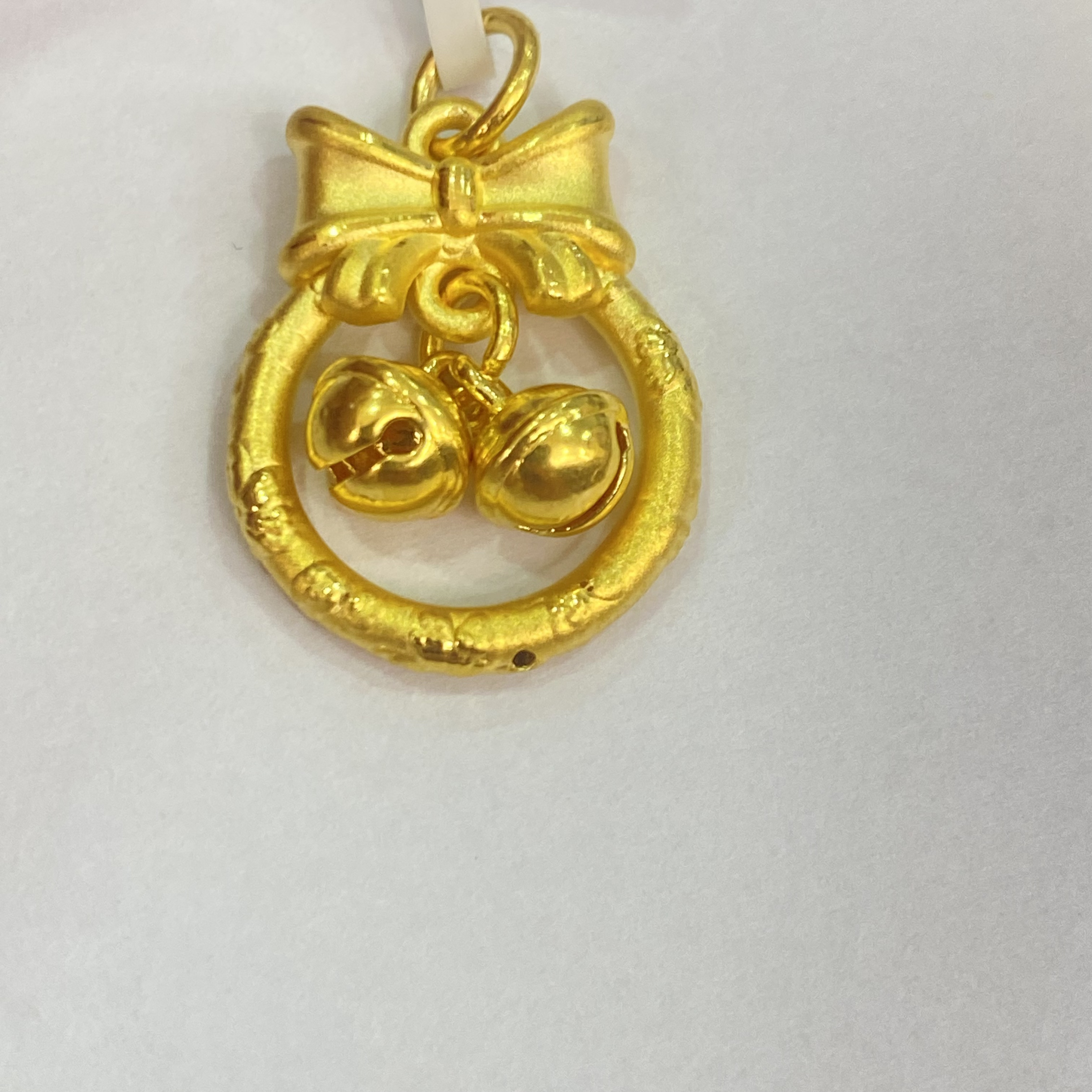 【夏夏专享】足金999饰品 在逃公主平安扣铃铛 2.03 GP