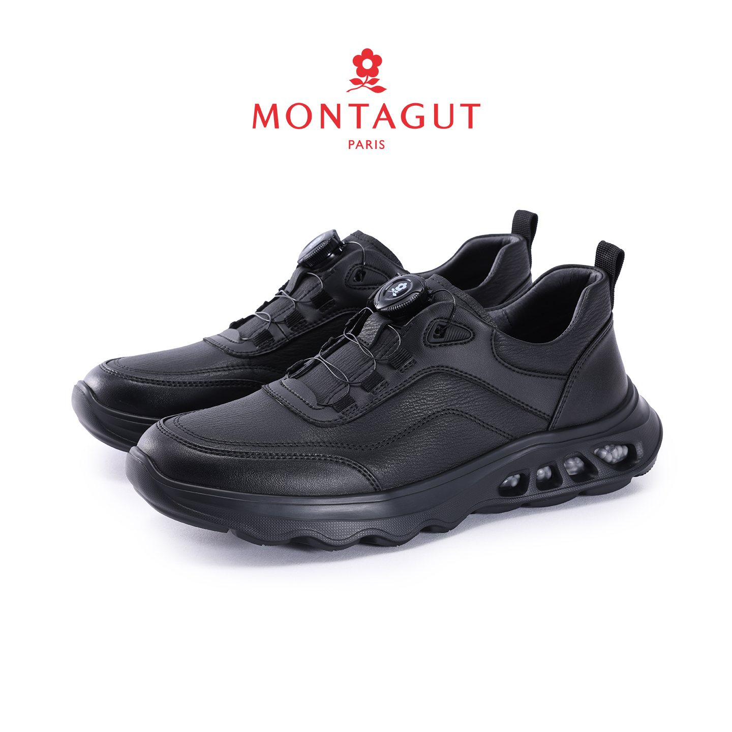 Montagut/梦特娇运动风防滑保暖防水休闲皮鞋耐磨休闲鞋秋季529A