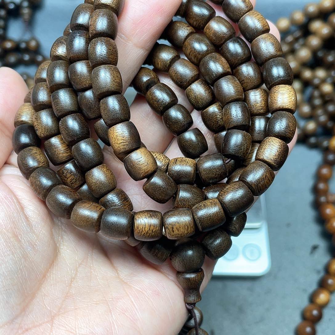 沉香手串芽庄白棋0.8