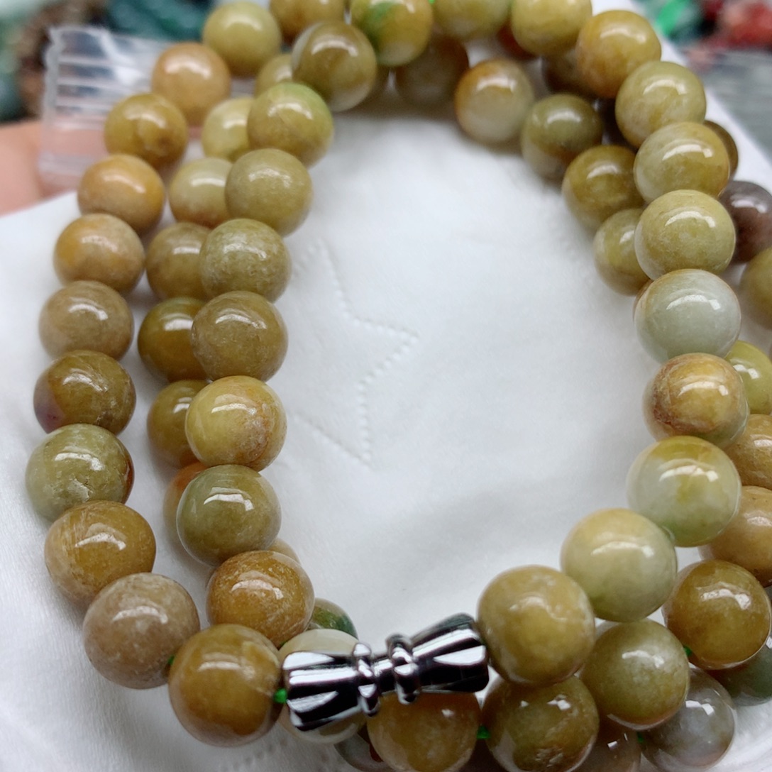 翡翠未镶嵌颈饰珠珠