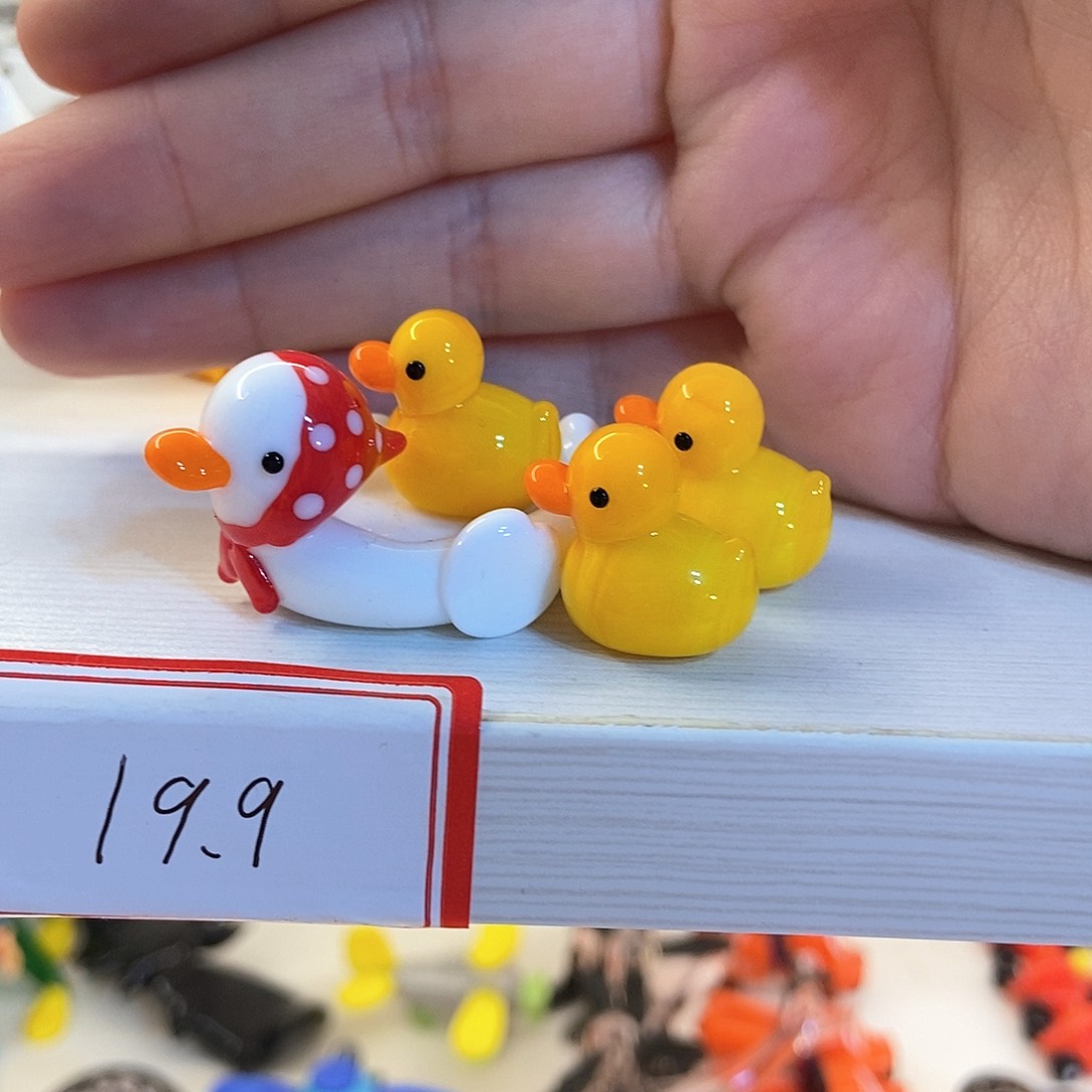 琉璃手工艺品小鸭子