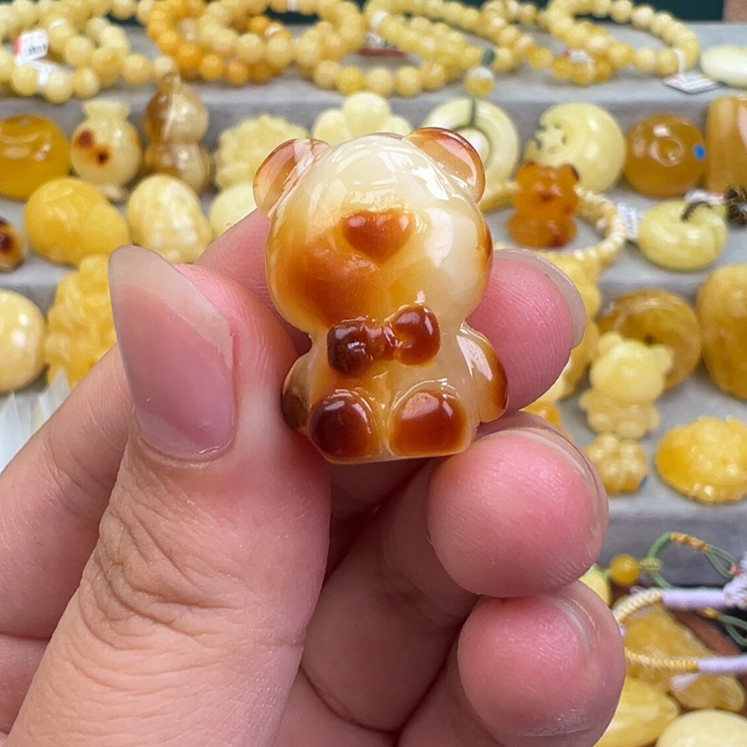 未镶嵌琥珀手链蜜蜡