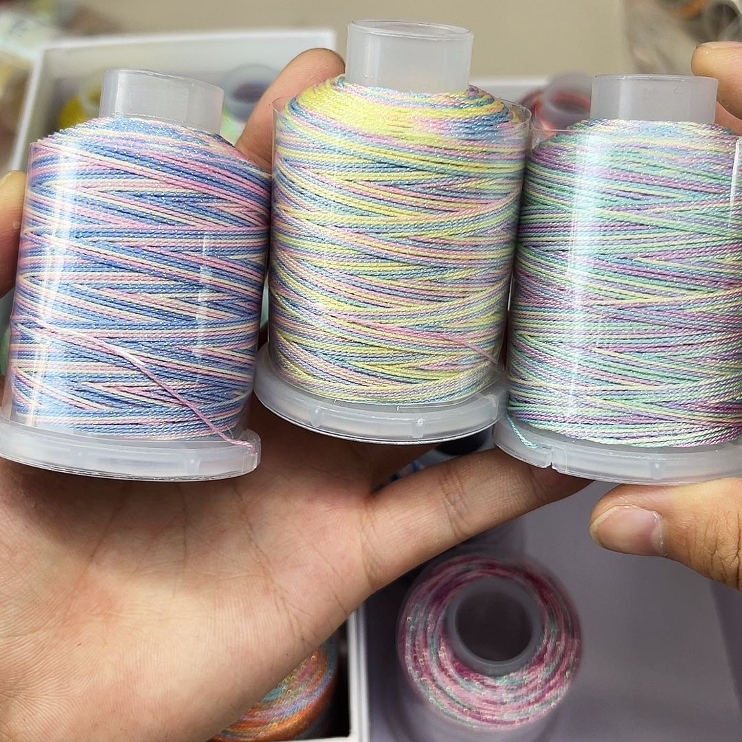 孤品9股星空段染股线 小清新3个180m