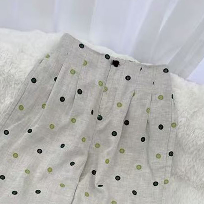 夏季时尚波点裤直筒R0802