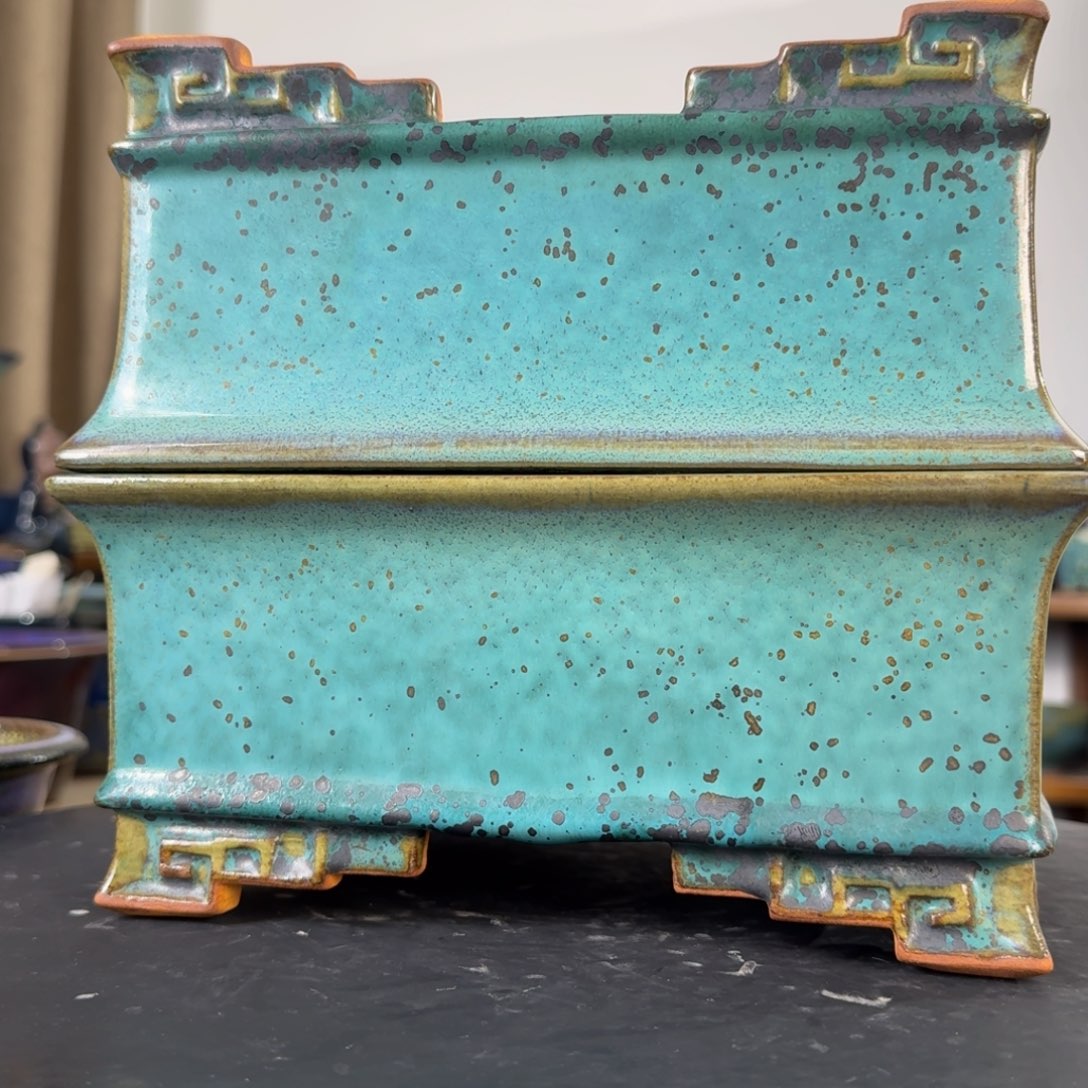 陈***森陶摆件觉象绿植盆景花盆