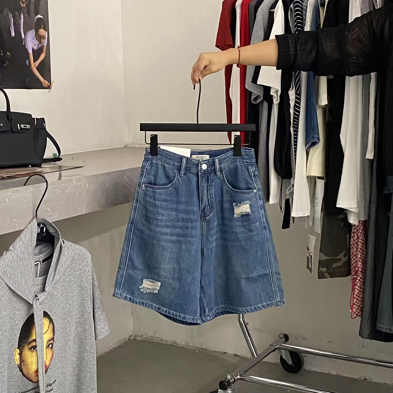 【ARONG阿荣家】裤子06180-蓝色-SML