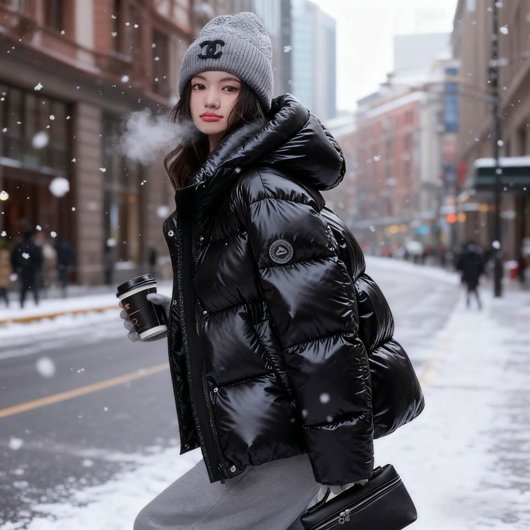 波司极地联名TUGGIFT羽绒服女高级感长短款2025时尚连帽加厚设计