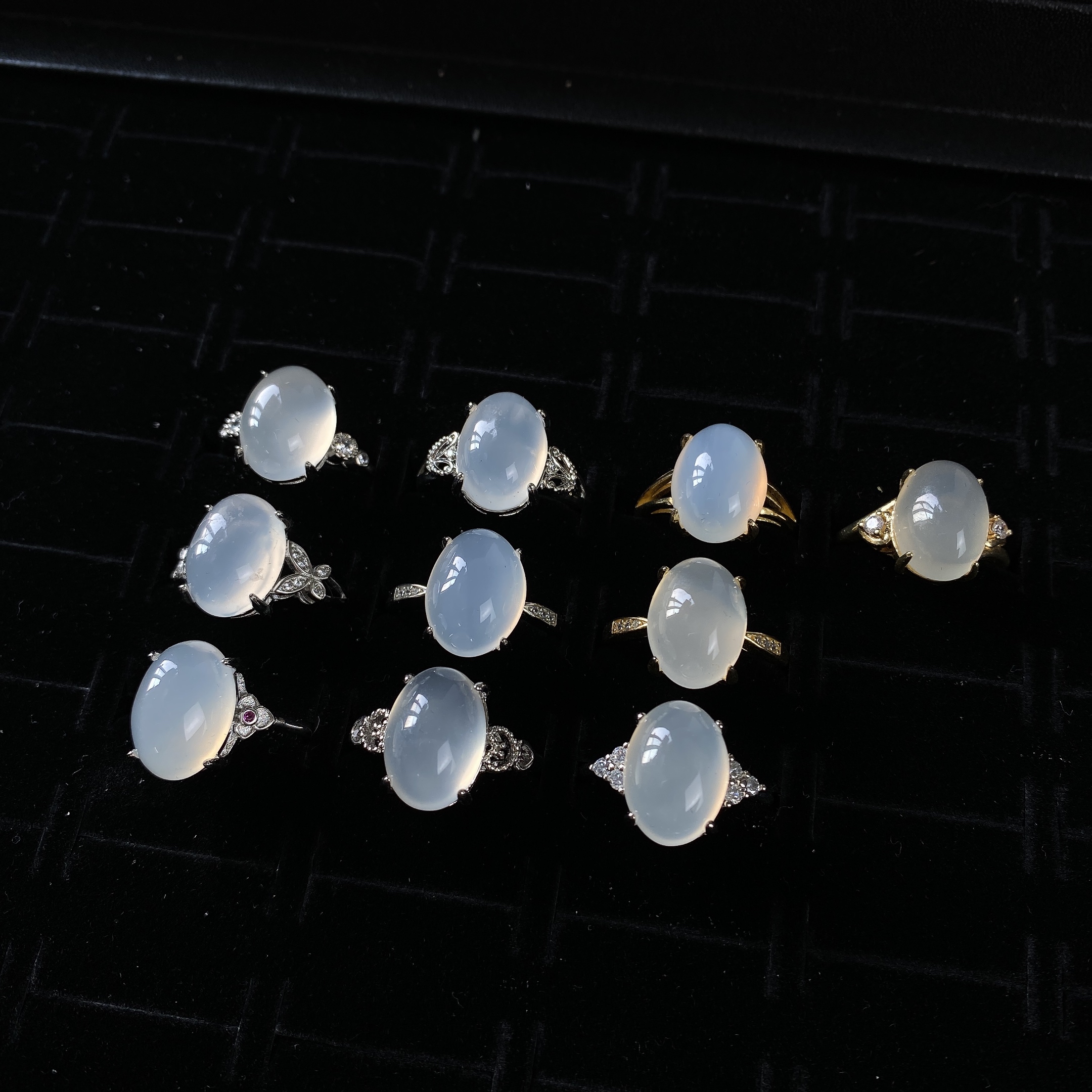 1888/ZY888-624 玉髓时尚精美多样款式戒指/多样性发/一件