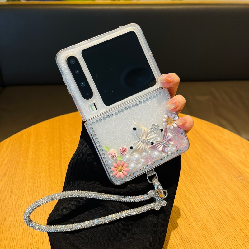 适用华为purax手机壳折叠滴胶蝴蝶purax典藏版奢华DIY保护壳高级